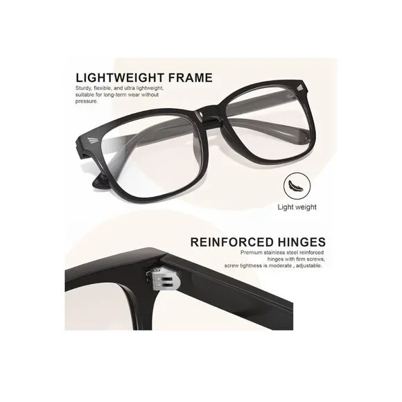 2~Hunsquer Blue Light Blocking Glasses for Women & Men~ Computer, Phone, Gaming - Picture 15 of 16